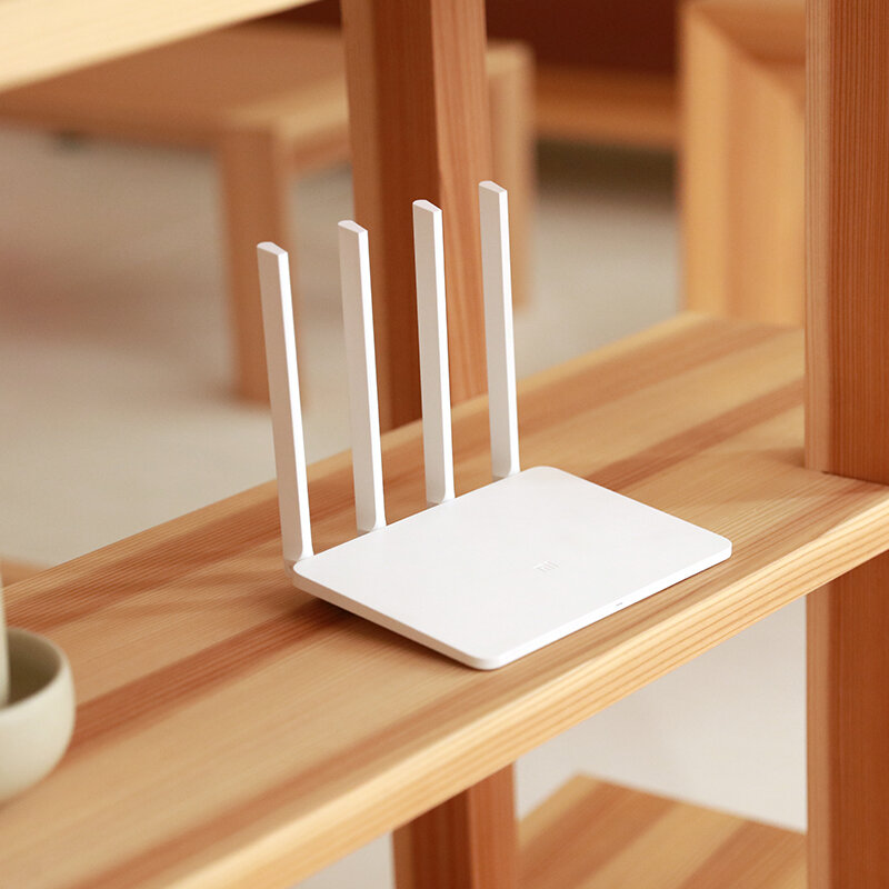 Роутеры Xiaomi Mi Wi-Fi Фирменный оригинальный беспроводной маршрутизатор/роутер Xiaomi Mi Wi-Fi Router 3 MIR3 (2.4G/5G/WAN/ 1167 Мбит/с) c переходником на нашу розетку