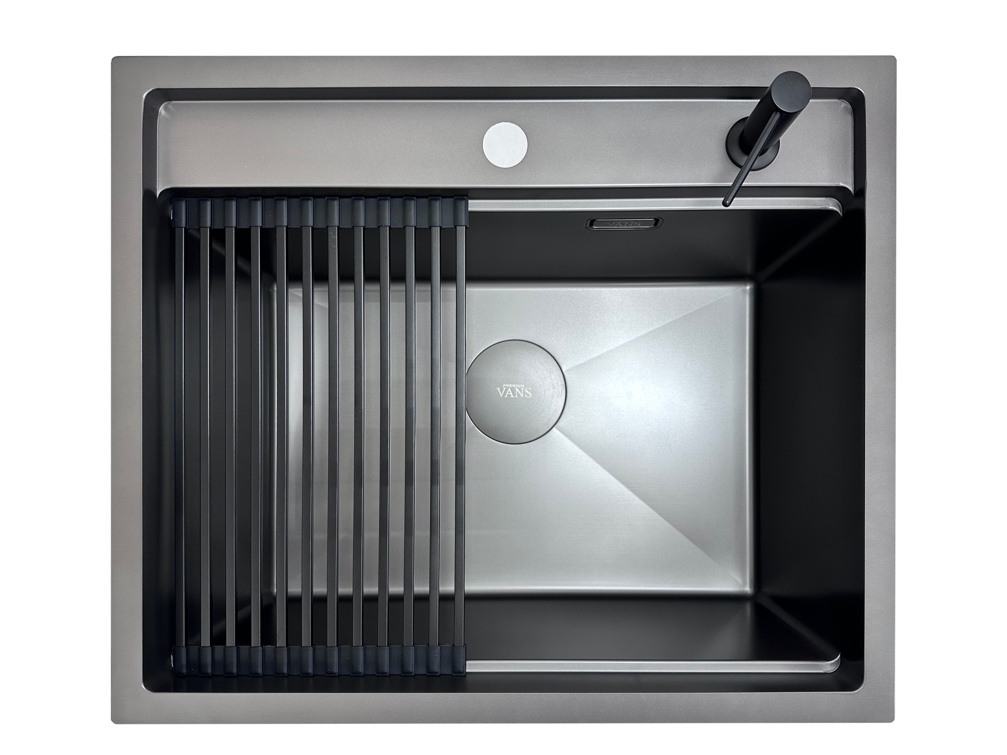 Кухонная мойка "VANS PREMIUM" 600*505*240 мм Black matte