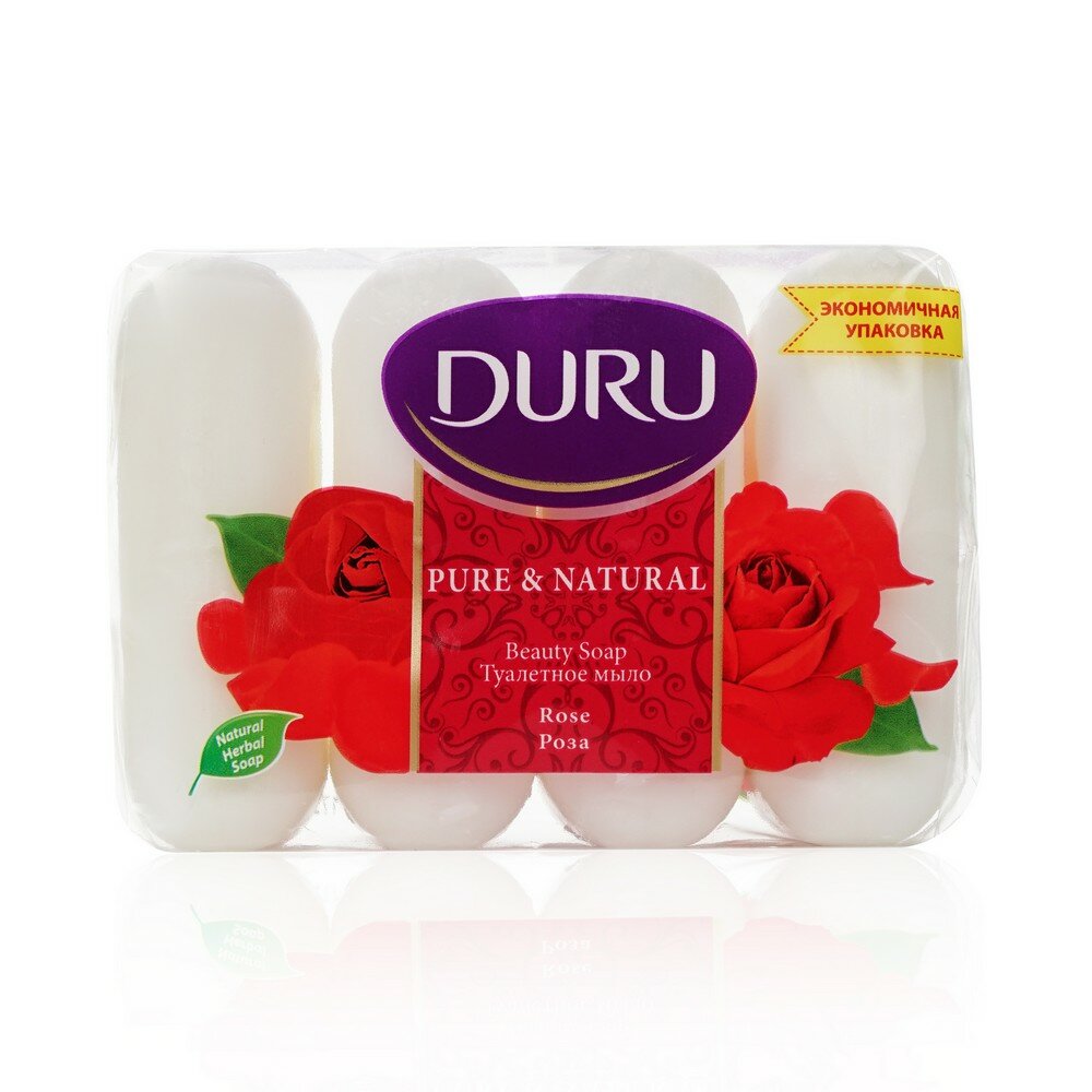 Мыло Duru Pure & Natural Роза 85г*4шт Evyap Sabun - фото №10