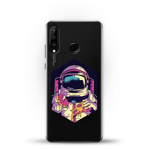 фото Силиконовый чехол еда астронавта на huawei p30 lite andy & paul