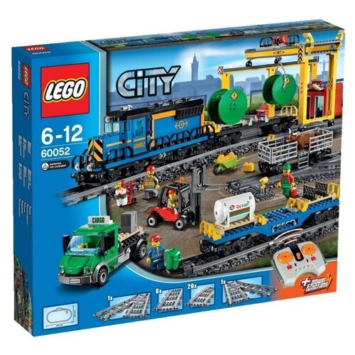 конструктор lego city 7939 грузовой поезд 839 дет LEGO City 60052 Грузовой поезд, 888 дет.