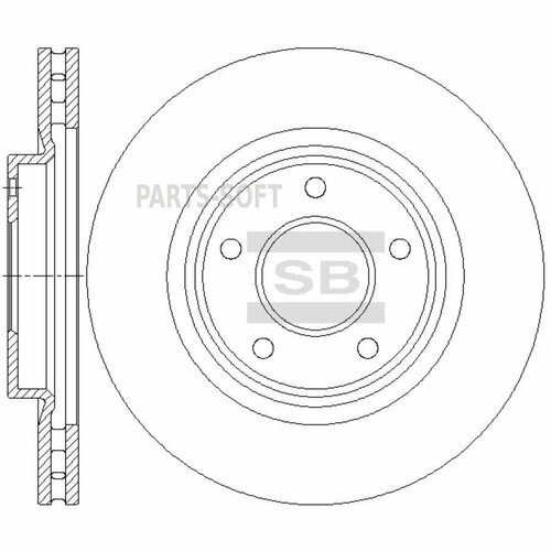 SANGSIN BRAKE SD4709 Диск тормозной