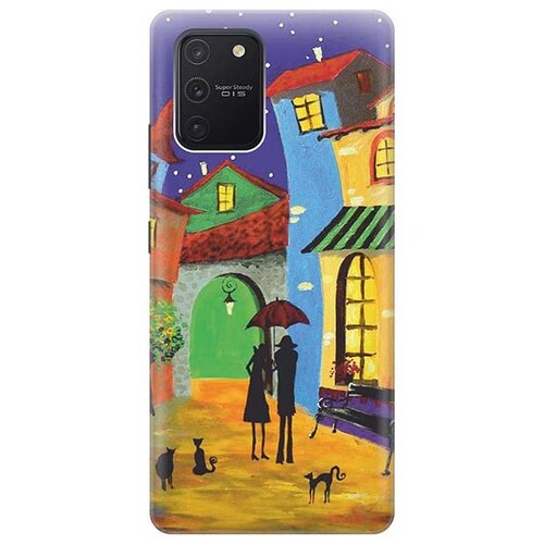 фото Чехол - накладка artcolor для samsung galaxy s10 lite / a91 с принтом "разноцветный город" re:pa