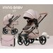 Коляска 2в1 Ining Baby V7 трансформер детская от 0-3 лет Унисекс С сумкой, Dark khaki