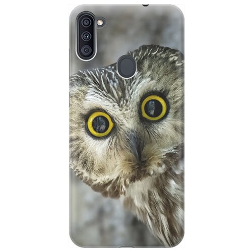 фото Re:pa чехол - накладка artcolor для samsung galaxy a11 / m11 с принтом "удивленная сова"