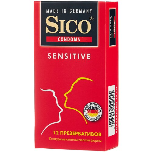 Презервативы Sico Sensitive, 12 шт. дюрекс презервативы элит 12