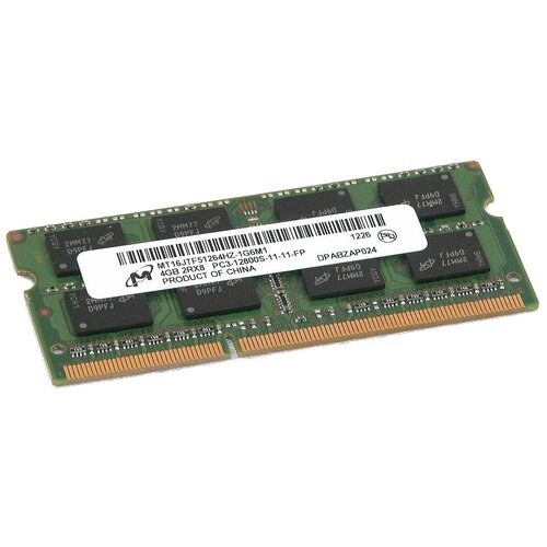 Оперативная память Micron 4 ГБ DDR3 1600 МГц SODIMM CL11 MT16JTF51264HZ-1G6M1