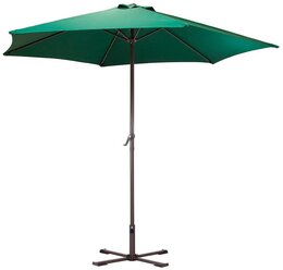 Зонт садовый Ecos GU-03 диаметр 270 см (зеленый) с крестообразным основанием (с подставкой) (штанга 38 мм)
