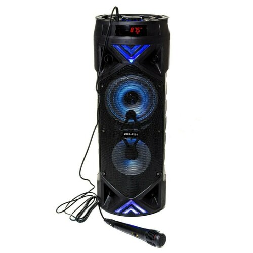 Красивая Портативная колонка BT SPEAKER ZQS-6201 Bluetooth, с микрофоном и подсветкой