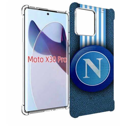 Чехол MyPads фк наполи мужской для Motorola Moto X30 Pro задняя-панель-накладка-бампер