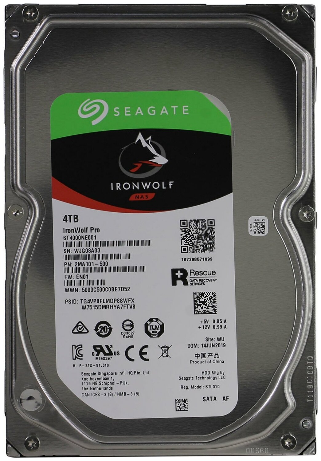 Seagate Жесткий диск 4TB Ironwolf Pro ST4000NE001