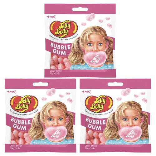 фото Конфеты jelly belly bubble gum (вкус жевательной резинки) 70 гр. (3 шт.)