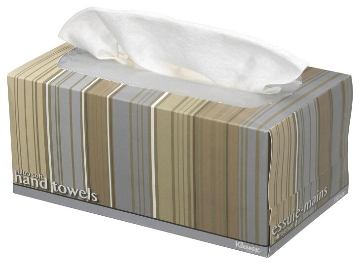 1126 Бумажные полотенца в пачках Kleenex Ultra Soft Pop-Up белые объёмные (18 пач х 70 л)