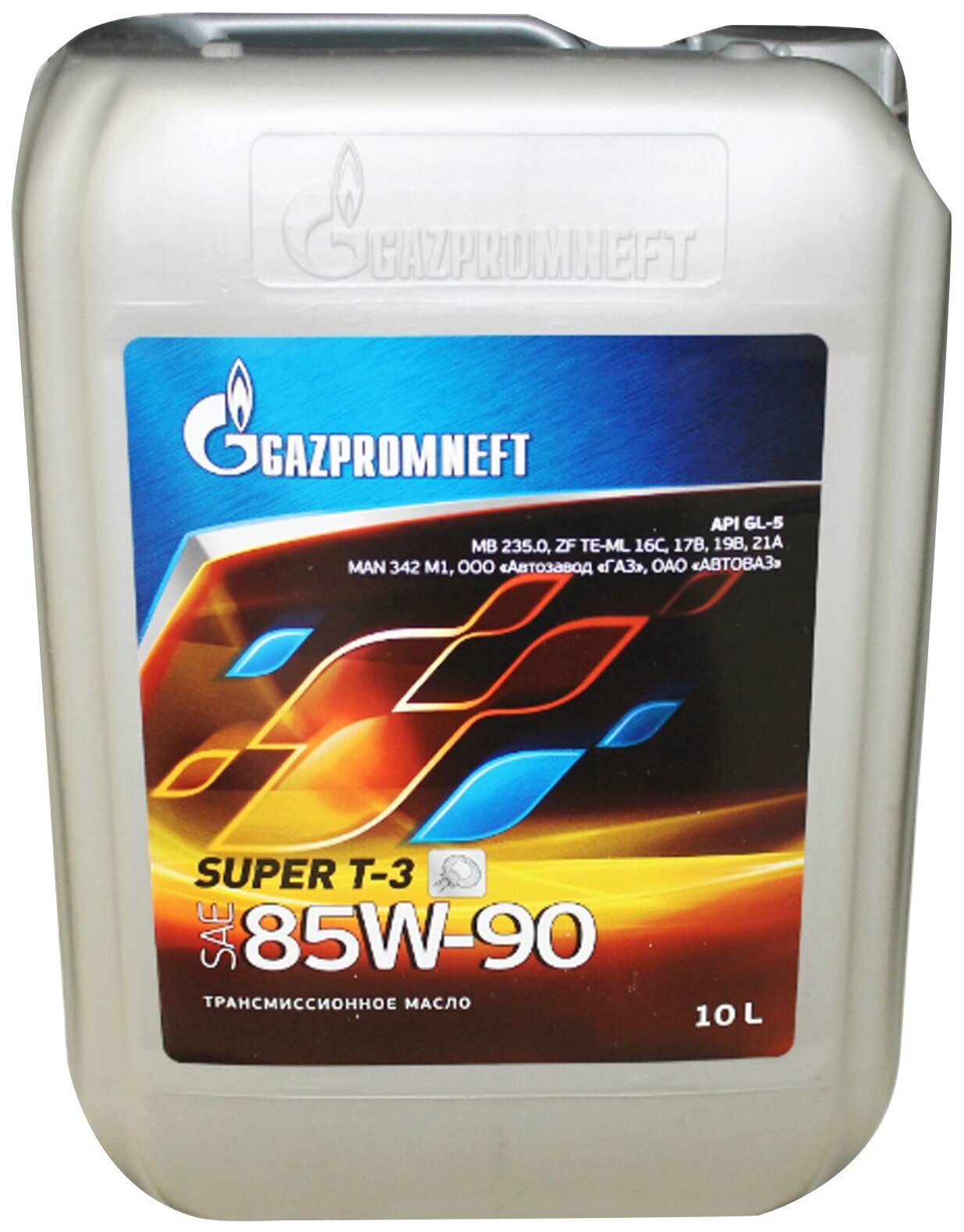  трансмиссионное Газпромнефть SUPER T-3, 85W-90, 4 л, 1 шт .