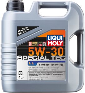 LIQUI MOLY НС-синтетическое моторное масло Special Tec LL 5W-30 4л