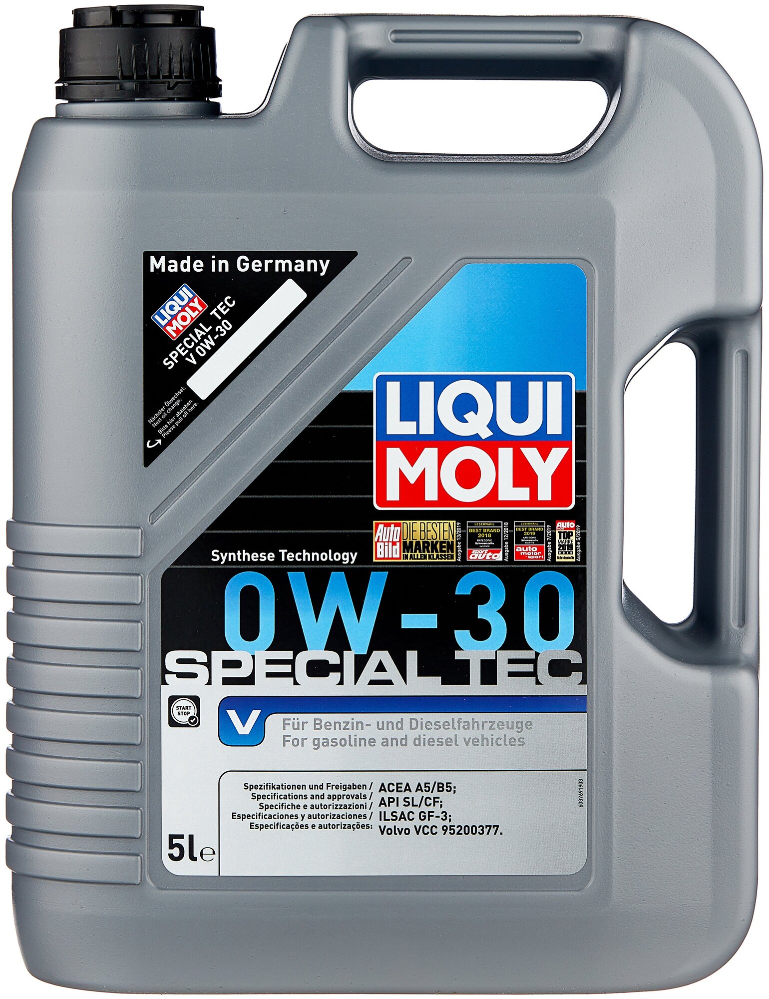 Синтетическое моторное масло LIQUI MOLY Special Tec V 0W-30