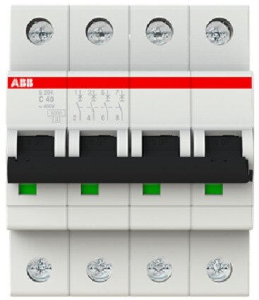 Выключатель автоматический 4-пол. S204 C40 ABB 2CDS254001R0404