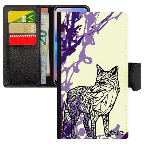 фото Чехол книжка на смартфон galaxy s10e, "лиса" лисенок лисица utaupia