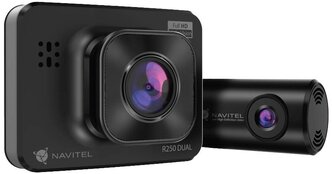 Видеорегистратор NAVITEL R250 Dual, 2 камеры, черный