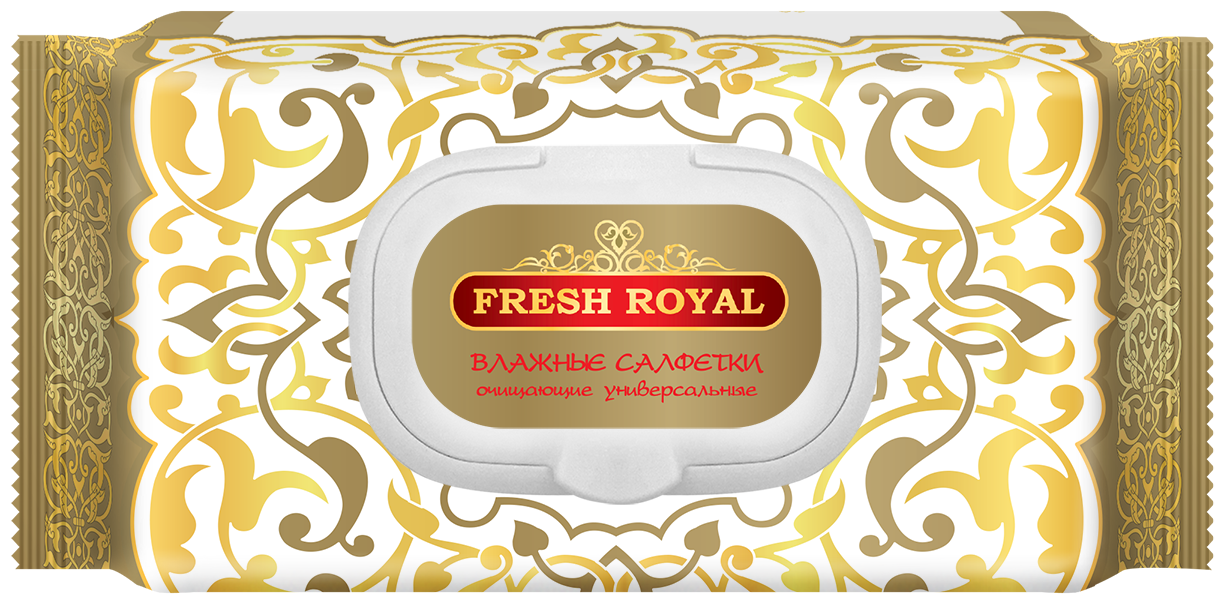 Влажные салфетки Fresh royal универсальные, 150 шт.