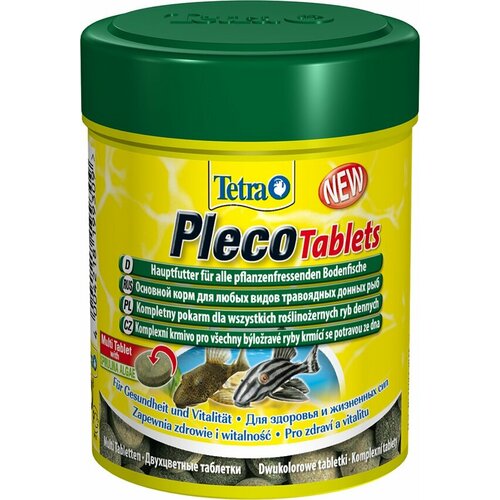 Tetra Pleco Tablets корм для травоядных донных рыб (таблетки) 120 таб. сом 500гр корм для сомов и донных рыб