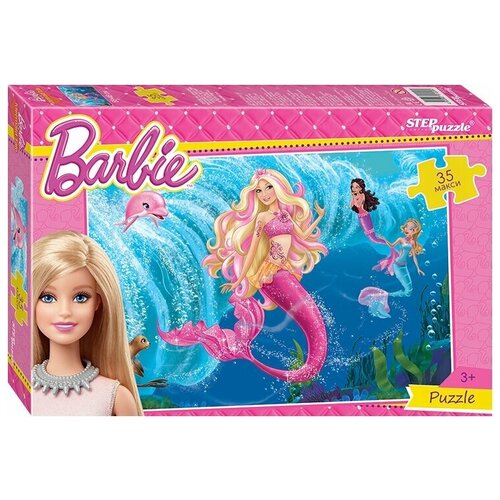 Пазл Step puzzle Mattel Барби (91220), 35 дет. пазл fisher price35 дет mattel