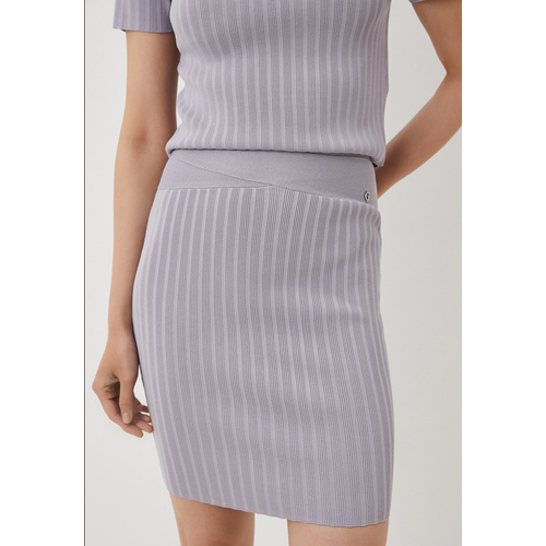 Юбка GUESS, размер XS, серый, фиолетовый юбка карандаш baon макси пояс на резинке размер s 44 коричневый