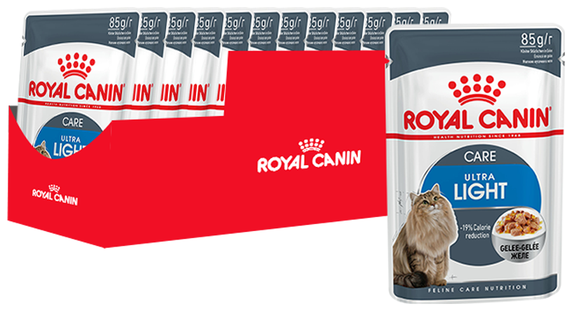 Влажный корм для кошек Royal Canin Light Weight Care низкокалорийный профилактика избыточного веса (кусочки в соусе)