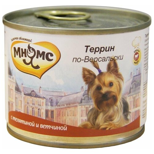 Мнямс консервы для собак Террин по-версальски (телятина с ветчиной) 200 г .