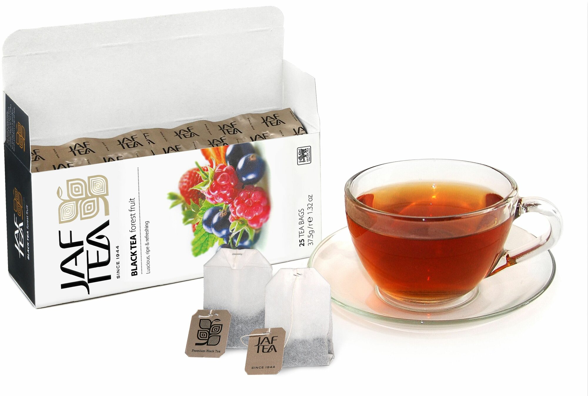 Чай чёрный JAF TEA Forest fruit с ароматом лесных ягод, 25 пак.