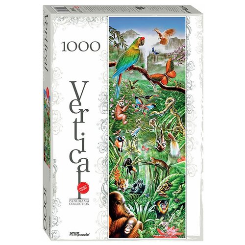 Пазл Step puzzle Панорама Джунгли (79407), 1000 дет., 35х5х5.2 см