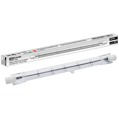 фото Лампа галогенная tdm еlectric sq0341-0003, r7s, 500вт