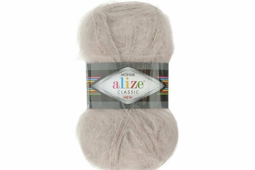 Пряжа Alize Mohair Classic норка (541), 24%шерсть/25%мохер/51%акрил, 200м, 100г, 1шт