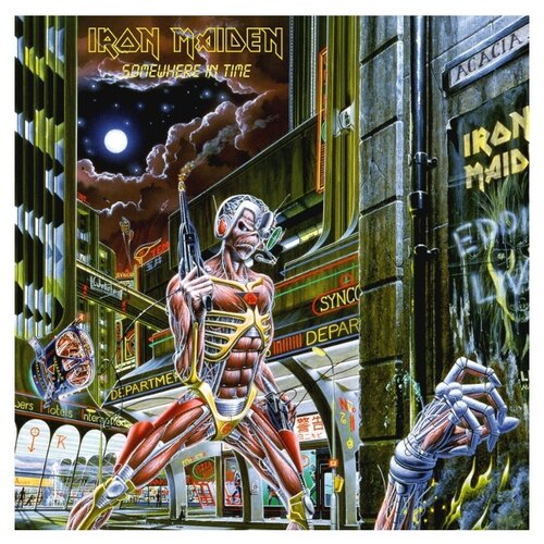 Warner Bros. Iron Maiden – Somewhere In Time (виниловая пластинка) виниловая пластинка iron maiden piece of mind vinyl lp lp ремастированное переиздание 2014 года на 180 граммовом виниле виниловая пластинка