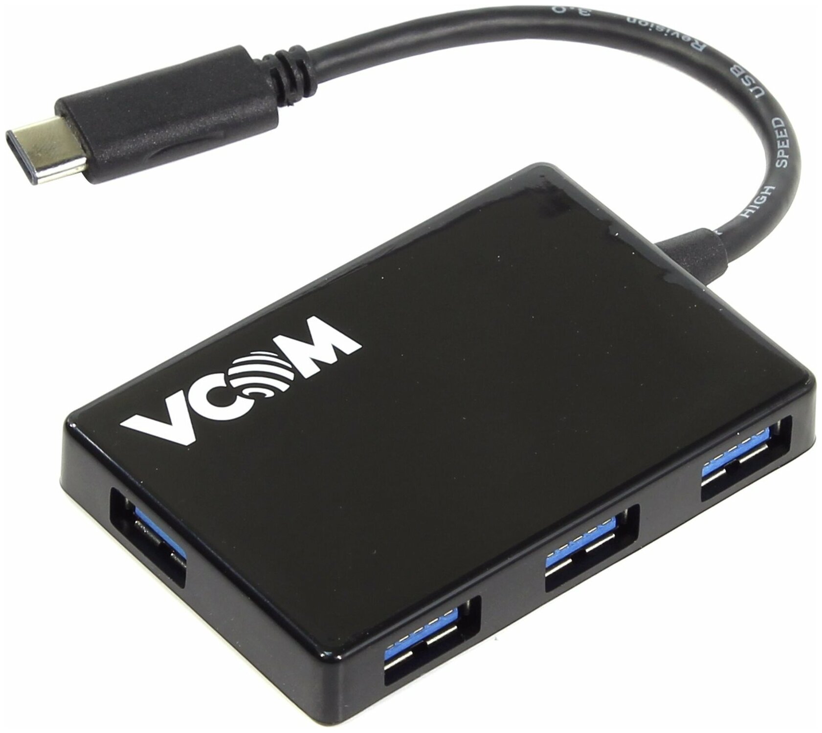 Vcom DH310B Кабель-концентратор USB 3.1 Type-Cm --> 4 port USB3.0 f Aluminum Shell 4895182246867