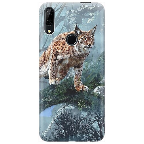 фото Re:pa чехол - накладка artcolor для huawei p smart z / y9 prime (2019) / honor 9x / honor 9x premium с принтом "дикая рысь"