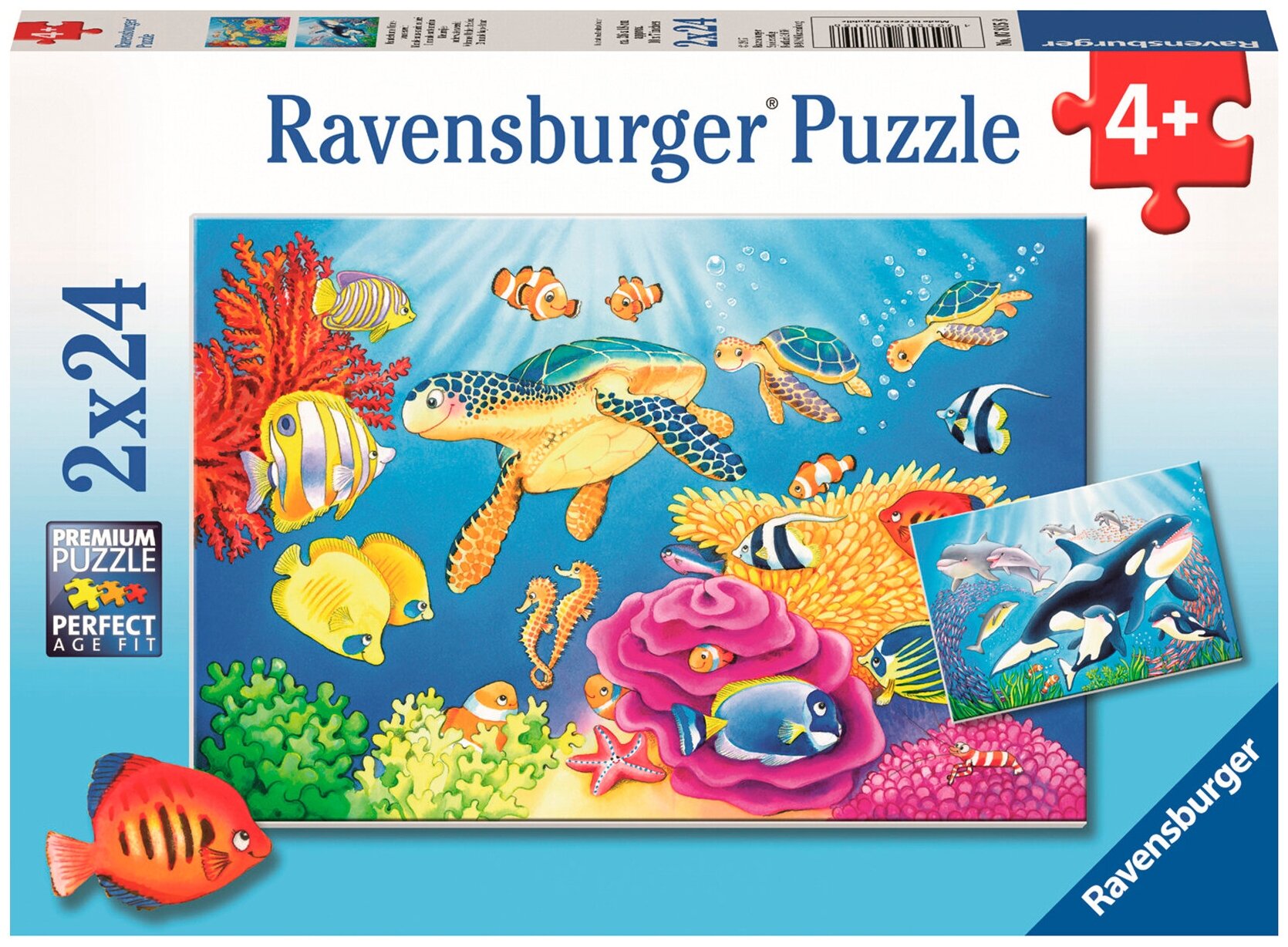 Ravensburger Пазл На глубине моря 2х24 детали