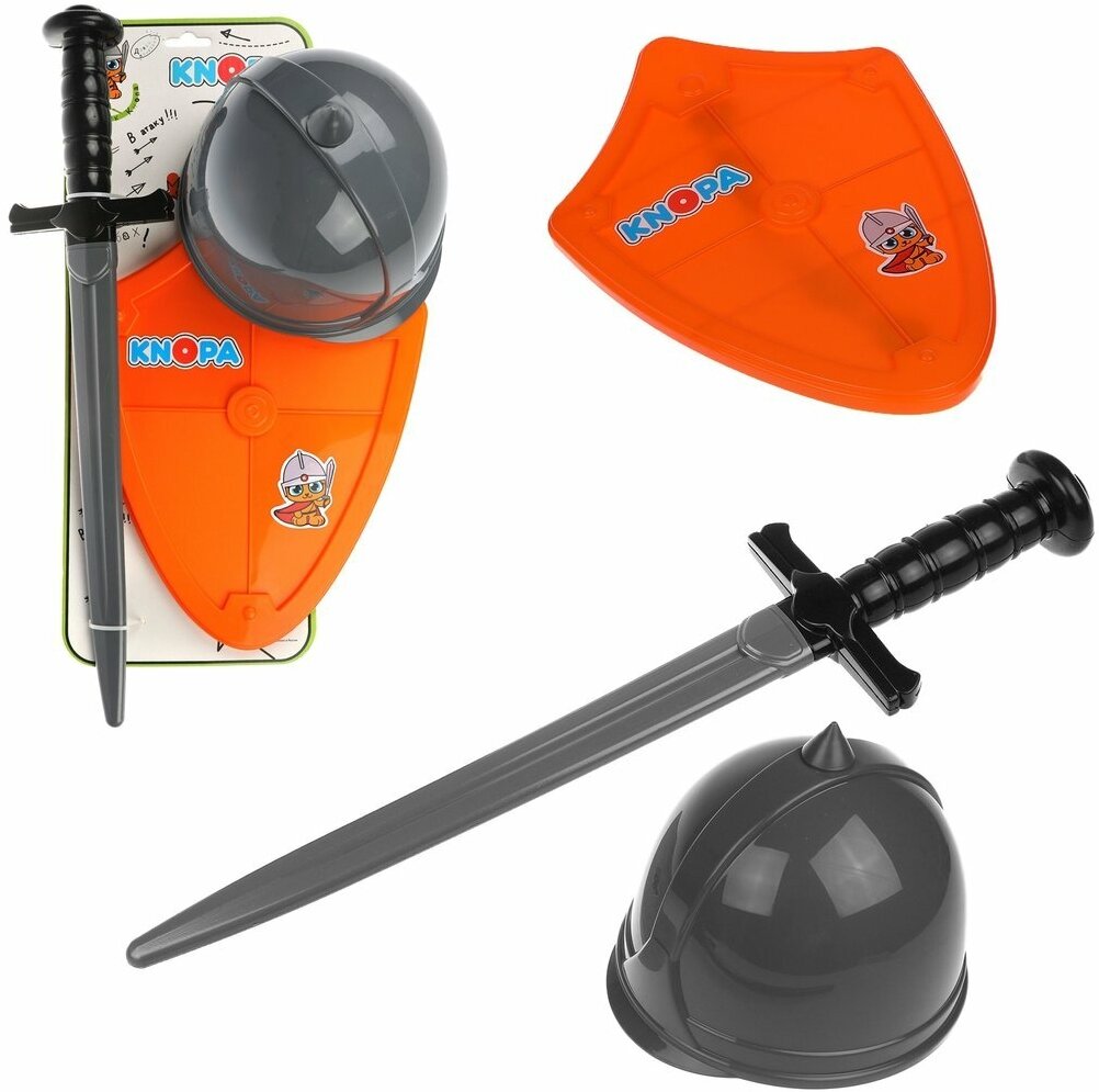 KNOPA Набор оружия Вояка шлем, щит и меч