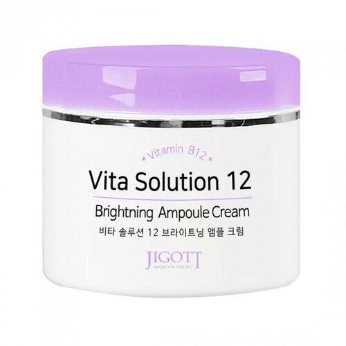 омолаживающий ампульный крем для лица vita solution 12 firming ampoule cream 100мл Ампульный крем для лица JIGOTT VITA SOLUTION 12 BRIGHTENING AMPOULE CREAM 176g