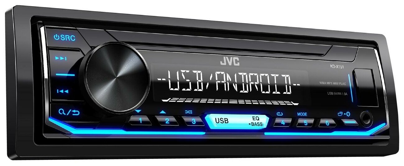 Автомагнитола JVC KD-X151, черная