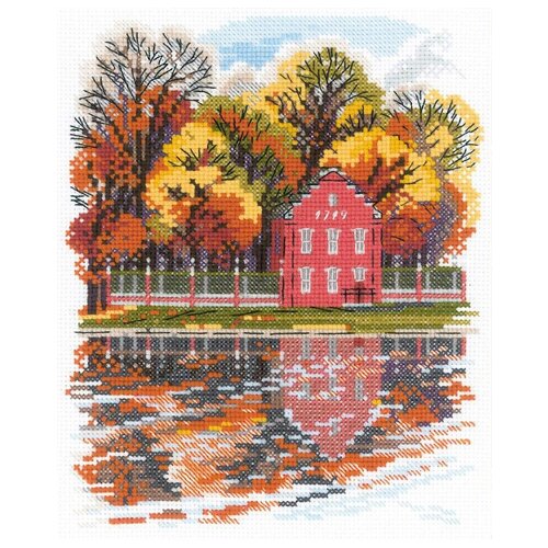 фото Риолис набор для вышивания усадьба кусково. голландский домик 21 х 27 см (1759)