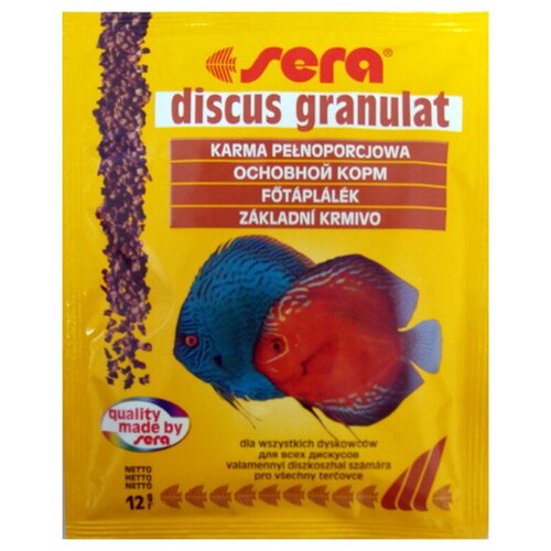 Сухой корм для рыб Sera Discus Granulat, 12 г