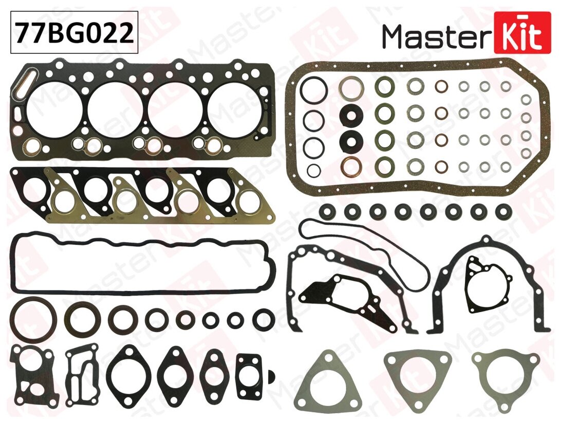 Верхний комплект прокладок ГБЦ HYUNDAI/KIA H100, H1 4D56 97-01