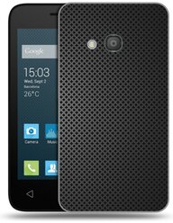 Дизайнерский пластиковый чехол для Alcatel One Touch Pixi 4 4 Металл