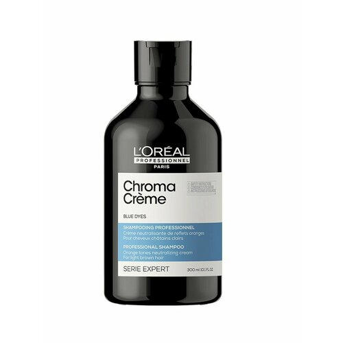 Chroma Creme шампунь с синим пигментом 300 мл l oréal professionnel serie expert chroma creme shampoo шампунь крем с фиолетовым пигментом для нейтрализации желтизны 300 мл