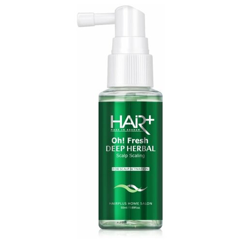 HAIR PLUS Освежающий тоник для волос и кожи головы на травах Oh! Fresh Deep Herbal Scalp Scaling, 50 мл