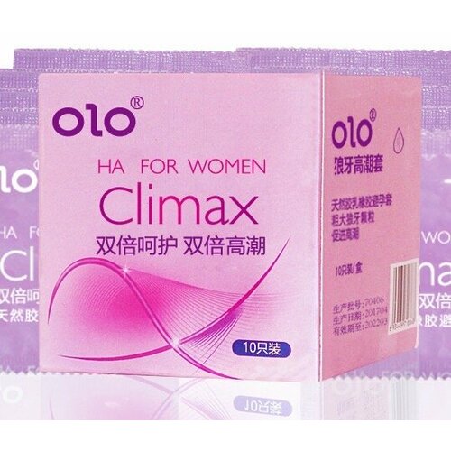 Презервативы сверхтонкие OLO Climax, женский оргазм, 10 шт