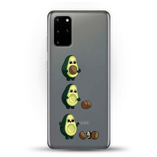 фото Силиконовый чехол авокадо из авокадо на samsung galaxy s20+ andy & paul