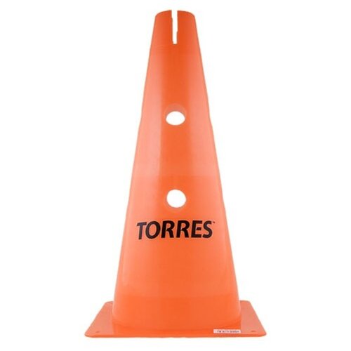 Конус тренировочный Torres арт. TR1010 конус тренировочный torres tr1010 пластик высота 38 см с отверстиями для штанги torres оранжевый