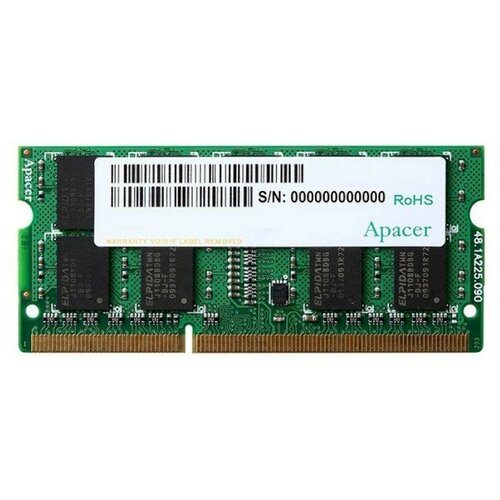 Оперативная память Apacer 4 ГБ DDR3 1600 МГц SODIMM CL11 AS04GFA60CAQBGJ
